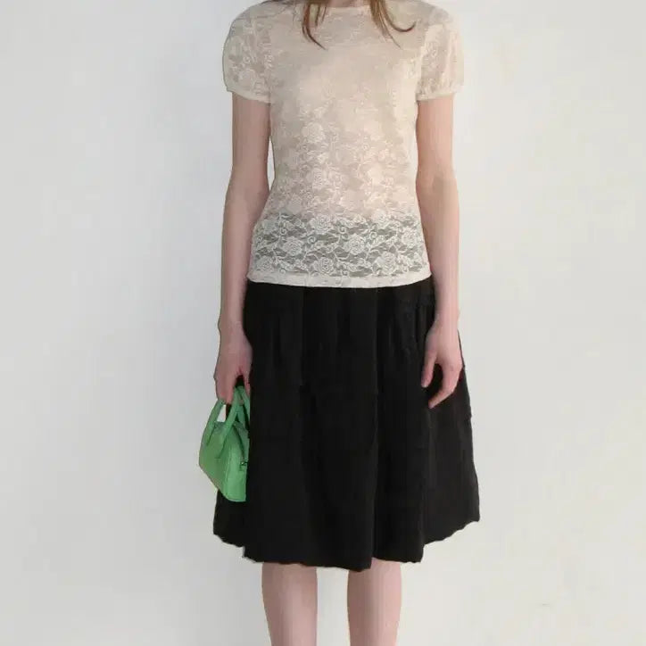 [BUNJANG] Sinnon Ruffle Flared Skirt / 시눈 sinnon 러플 스커트 fuffle flared skirt
