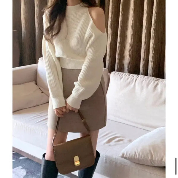 [BUNJANG] FABBIE Asymmetrical Hem Knit / 퍼빗 언발트임니트