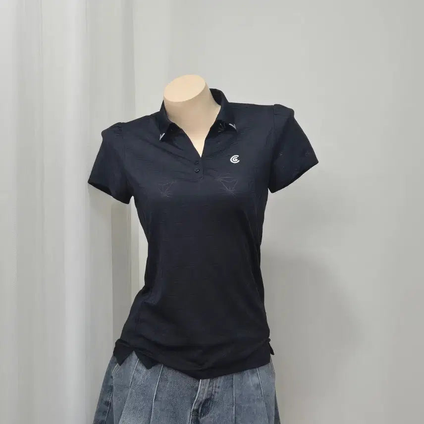 [BUNJANG] Cleveland Women's Black Short Sleeve Golf T-Shirt / 클리브랜드 여성 블랙 반팔 티