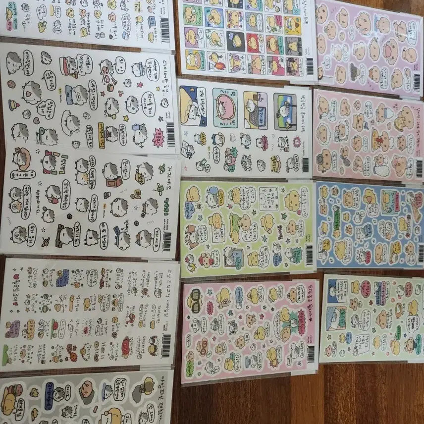 [BUNJANG] Kkuni Kkuni Cat Sticker Set for Diary Decoration / 구냥이 스티커 다꾸용