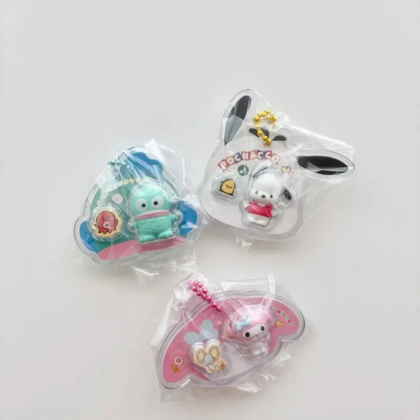 [BUNJANG] Sanrio Miniature Choco Ball Package Charm & Keyring Bundle Set / 일괄) 산리오 미니어처 초코볼 패키지참 피규어 패키지 키링