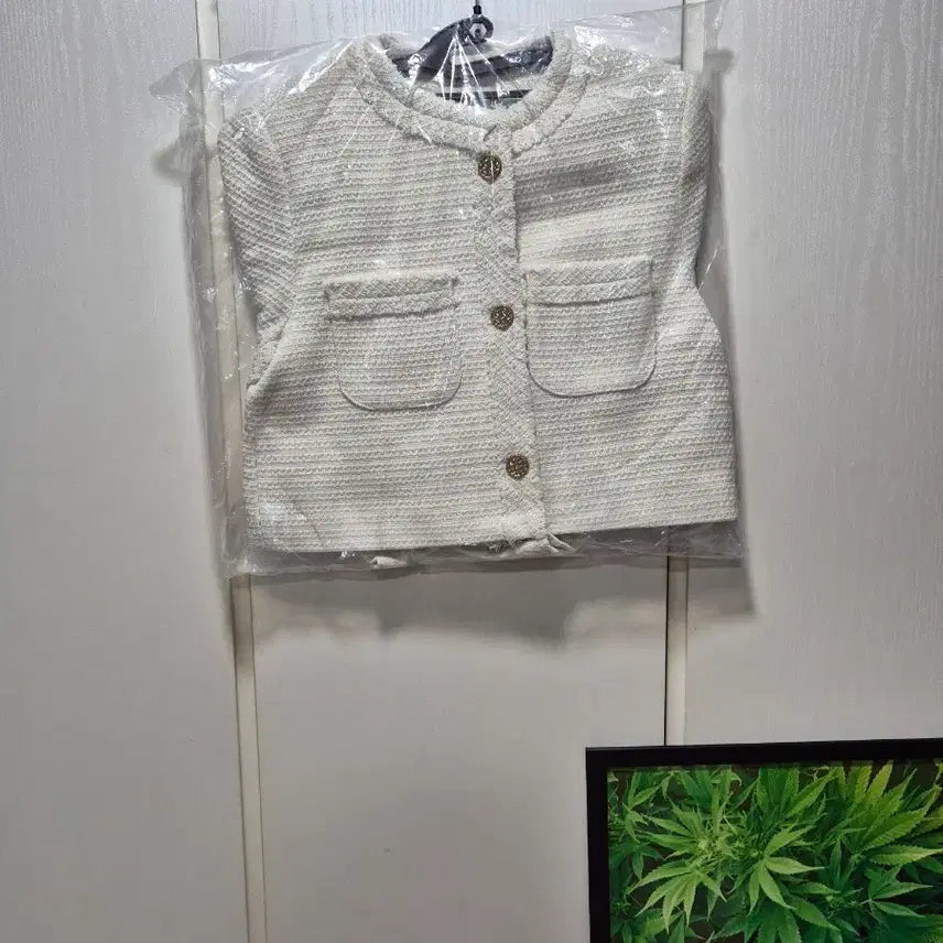 [BUNJANG] Ivory Tweed Jacket / (세일)(새상품) 아이보리 트위드 자켓