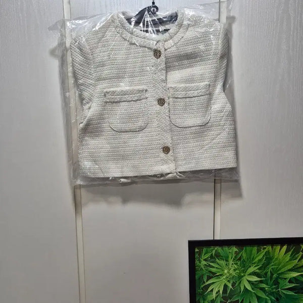 [BUNJANG] Ivory Tweed Jacket / (세일)(새상품) 아이보리 트위드 자켓
