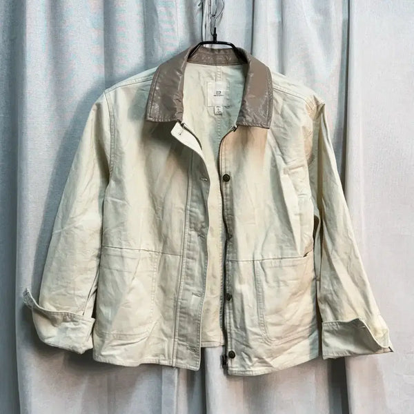[BUNJANG] Thread & Supply Leather Denim Short Jacket / 스레드 앤 서플라이(Thread & Supply) 레더 데님 숏 자켓