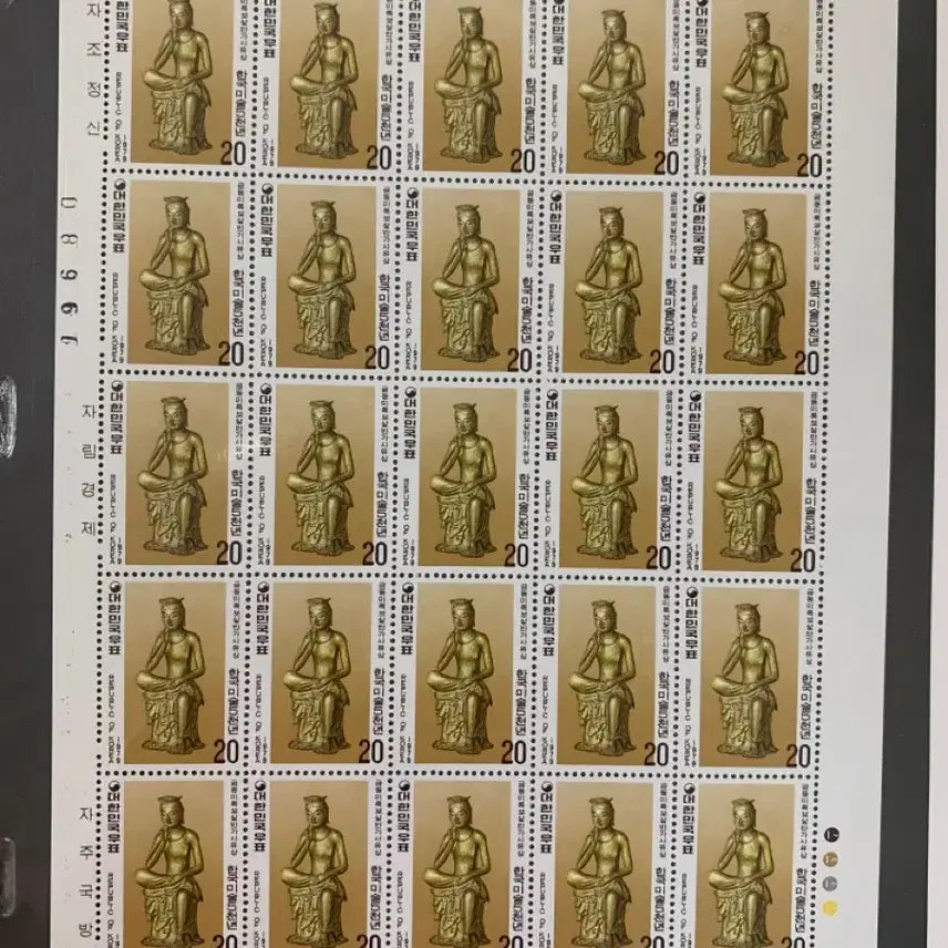 [BUNJANG] Korean Art 5000 Years Stamp Sheetlet Set / 한국미술5천년 우표전지 8종