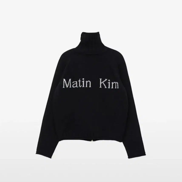 [BUNJANG] Matinkim Knit Zip-up Black / 마뗑킴 마땡킴 니트집업 판매합니다 블랙 검정