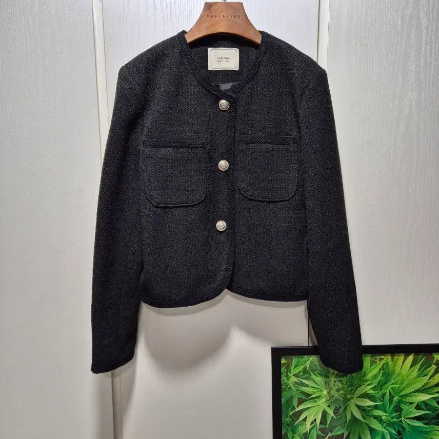[BUNJANG] Ordinary Black Tweed Jacket / (세일)(새상품)ordinary 블랙 트위드 자켓