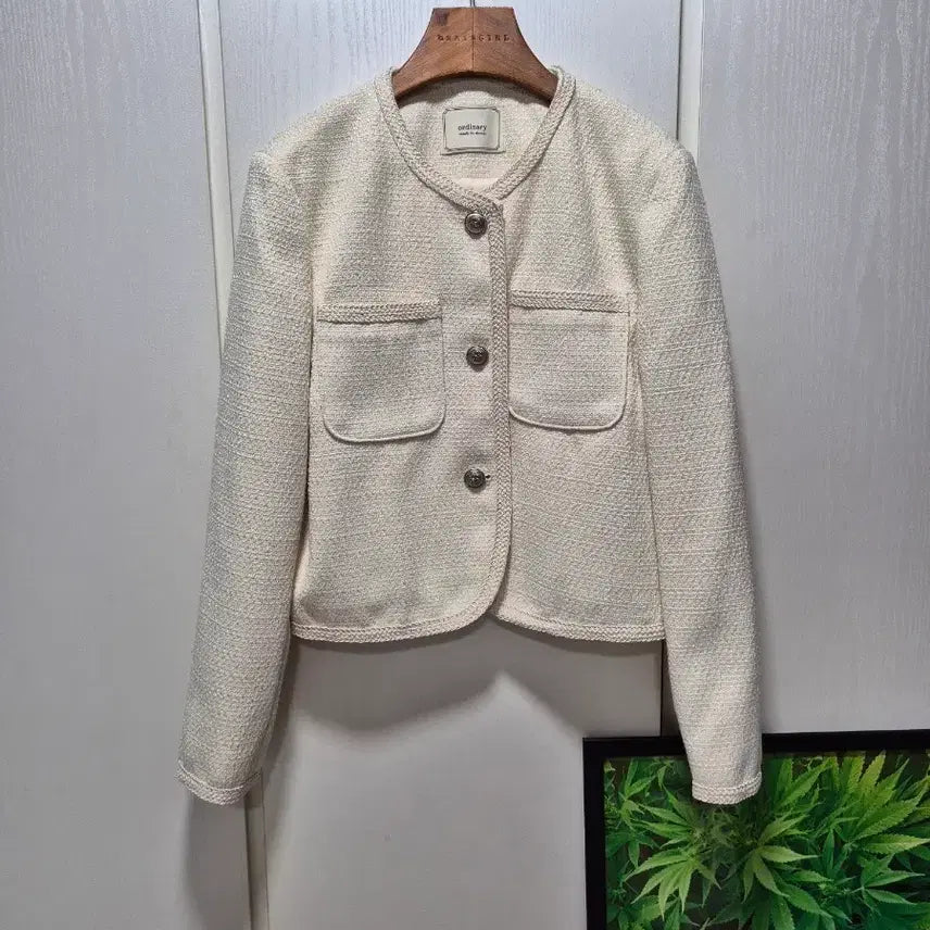 [BUNJANG] Ordinary Ivory Tweed Jacket / (세일)(새상품)ordinary 아이보리 트위드 자켓