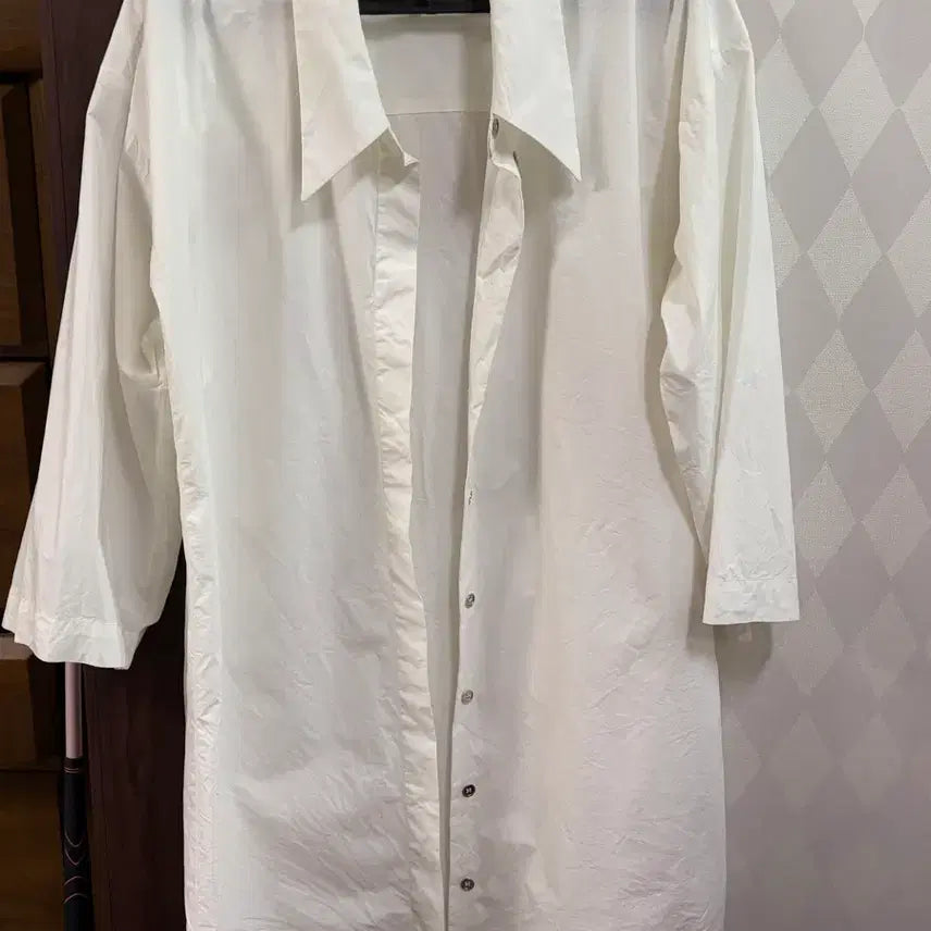 [BUNJANG] MM6 Maison Margiela White Shirt Dress / MM6 메종마르지엘라 화이트 셔츠 (원피스겸용)