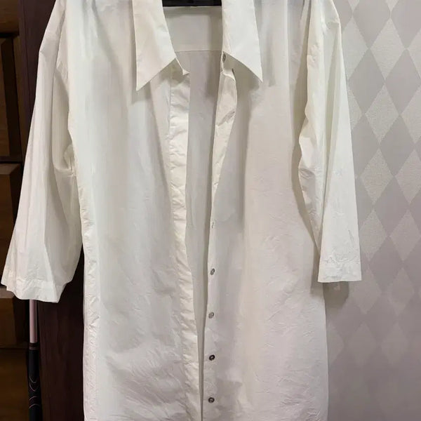 [BUNJANG] MM6 Maison Margiela White Shirt Dress / MM6 메종마르지엘라 화이트 셔츠 (원피스겸용)