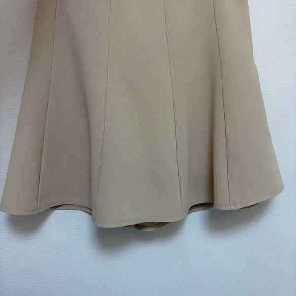 [BUNJANG] Beige A-Line Midi Skirt / 베이지 스커트