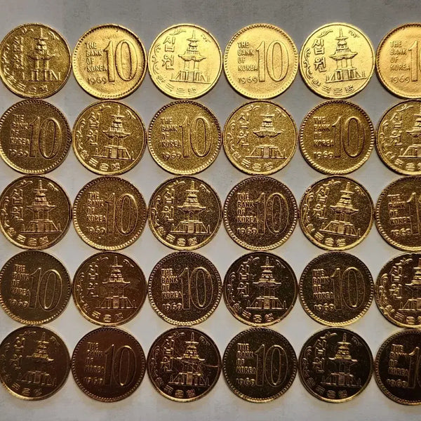 [BUNJANG] 1969 10 Won Coin Bundle (30 pcs) / 특년도/1969년 10원 30점
