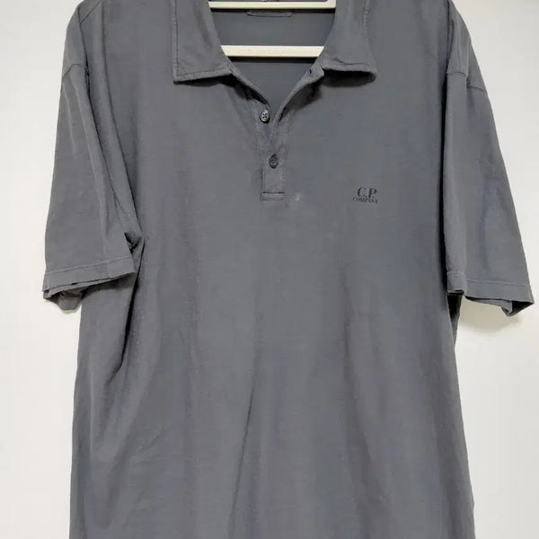 [BUNJANG] CP Company Grey Polo T-Shirt M / CP컴퍼니 그레이 반팔 폴로티 M