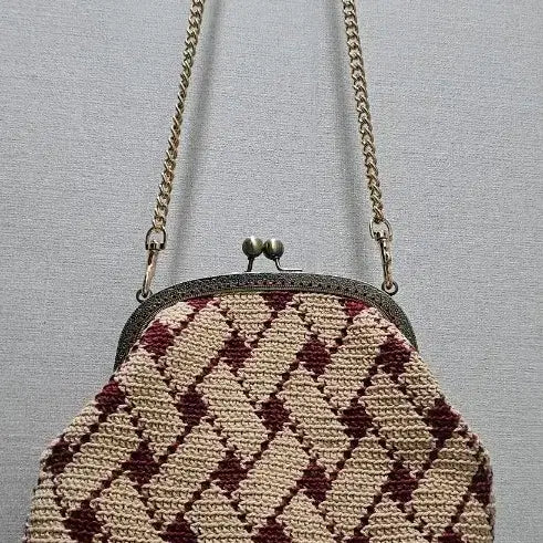 [BUNJANG] Handmade Crochet Chain Bag / 뜨개 가방 크로셰 핸드메이드 체인백