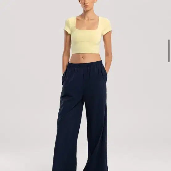 [BUNJANG] BudyMudra Light Straight Pants - Dark Sapphire / 부디무드라 Light straight pants_Dark Sapphire