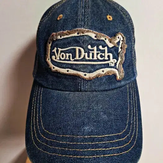 [BUNJANG] Bonderchi Vintage Denim Ball Cap / 본더치 가죽패치잠금ver 빈티지 데님볼캡 모자