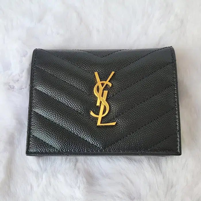[BUNJANG] Saint Laurent Matelassé Monogram Bifold Wallet / 생로랑 마틀라세 모노그램 반지갑