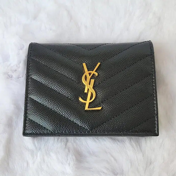 [BUNJANG] Saint Laurent Matelassé Monogram Bifold Wallet / 생로랑 마틀라세 모노그램 반지갑