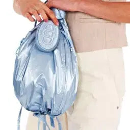 [BUNJANG] Até Vanessa Bruno 25SS Light Blue Glossy Shoulder Bag & Backpack / 아떼 25ss 라이트블루 글로시 숄더백 겸 백팩