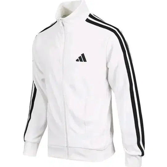 [BUNJANG] Adidas 3-Stripes Track Jacket White / 아디다스 져지 삼선 트랙 자켓 화이트