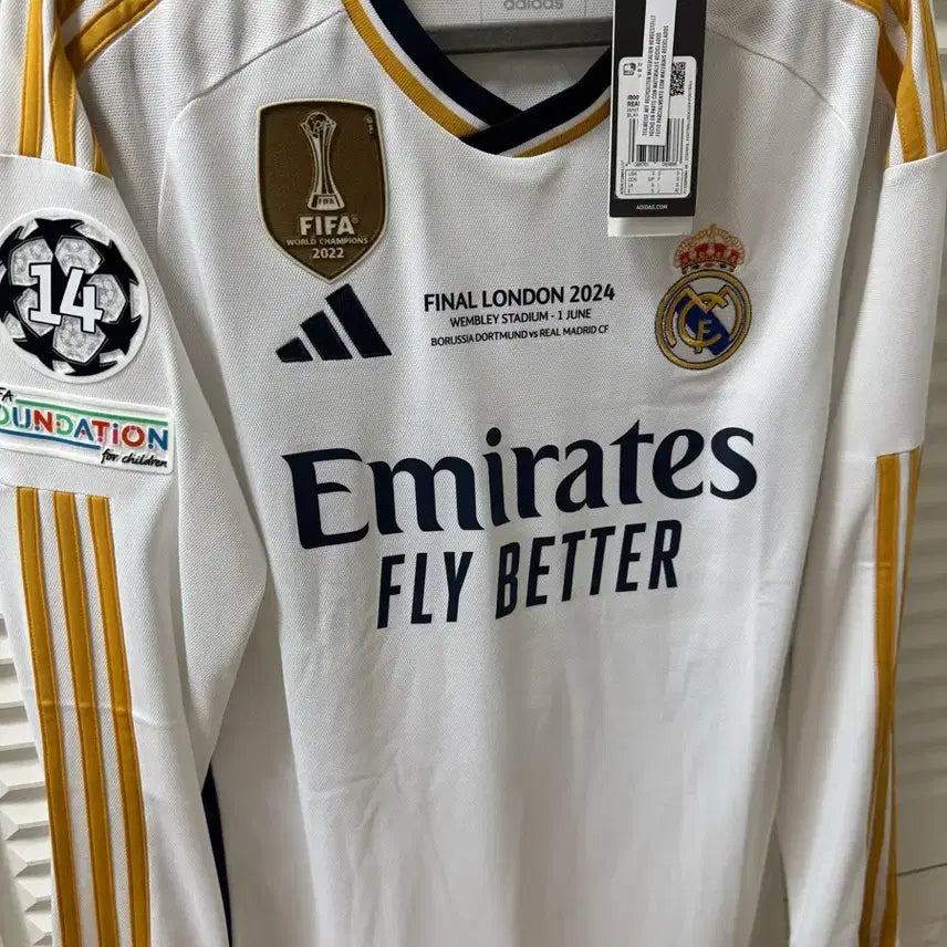 [BUNJANG] Real Madrid 23/24 Toni Kroos Long Sleeve Home Champions League Jersey / 23/24 레알 마드리드 홈 긴팔 토니 크로스 챔피언스리그
