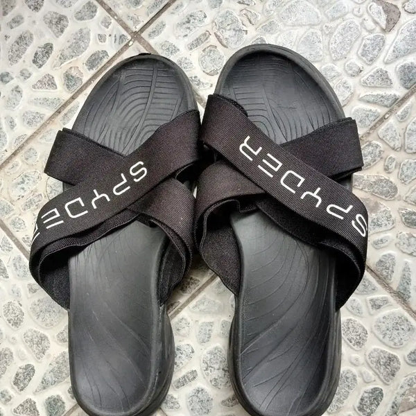 [BUNJANG] Spider Black Flip-Flop Sandals / 스파이더 블랙 쪼리 슬리퍼