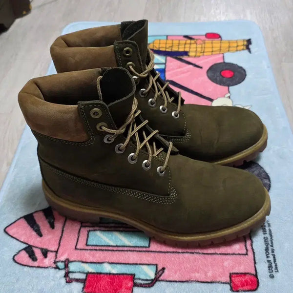 [BUNJANG] Timberland 6-Inch Waterproof Khaki Boots / 팀버랜드 6인치 워터프루프 카키색 부츠(9W)