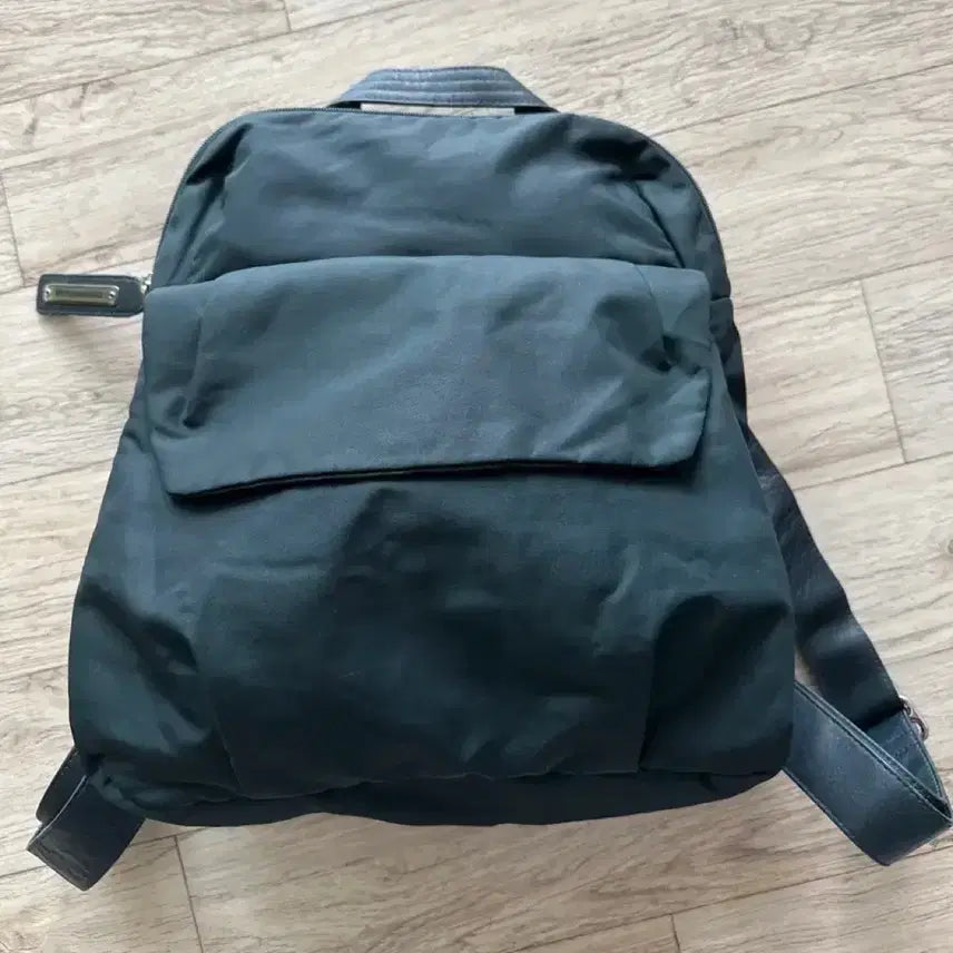 [BUNJANG] Mandarina Duck Removable Backpack Fabric and Leather Dark Green / 만다리나덕 리무빙백팩 패브릭과가죽 다크그린 백팩