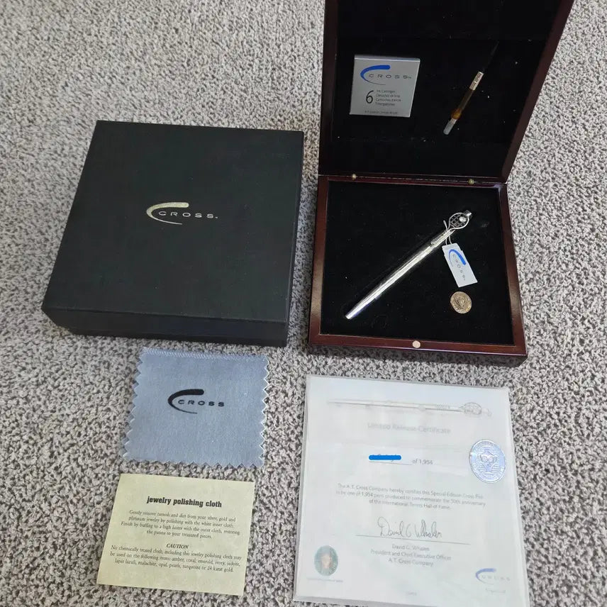 [BUNJANG] Cross Tennis Sterling Silver Limited Edition Fountain Pen (1954 pcs worldwide) / 크로스 테니스 스털링실버 한정판 M 만년필