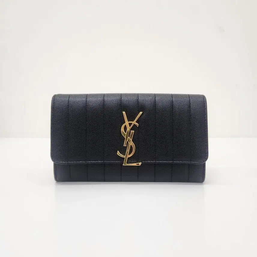 [BUNJANG] Saint Laurent Monogram Vicky Long Wallet / [온드중고명품] 생로랑 539972 모노그램 비키 장지갑