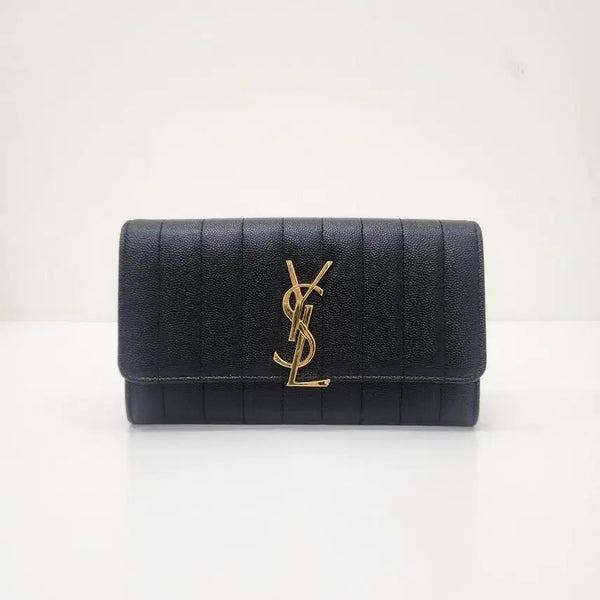 [BUNJANG] Saint Laurent Monogram Vicky Long Wallet / [온드중고명품] 생로랑 539972 모노그램 비키 장지갑