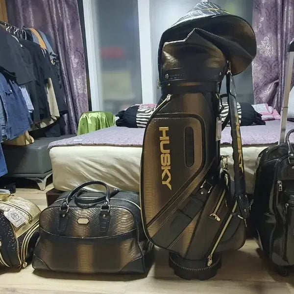 [BUNJANG] Husky Genesis EQ900 Golf Bag & Boston Bag Set, Castelbajac Boston Bag, 1879 Golf Carrier / 허스키 제네시스  골브백 EQ900 /허스키 보스턴가방 EQ900 /까스텔바작 보스