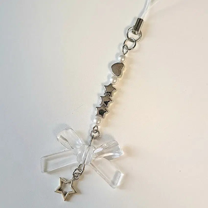 [BUNJANG] Star Ribbon Keychain / 스타 리본 키링