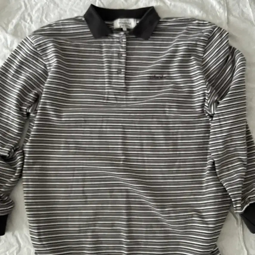 [BUNJANG] Rola Rola Stripe Rugby Polo T-shirt / 로라로라 스트라이프 티셔츠 카라티 럭비티