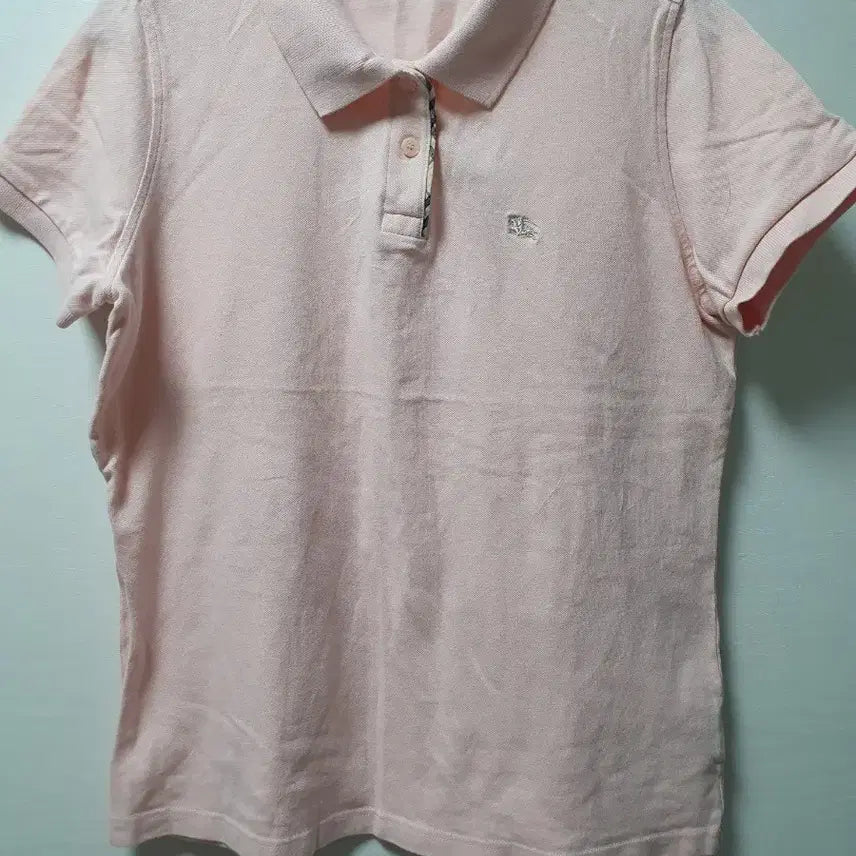 [BUNJANG] Burberry Polo Shirt Pink Cotton L / 버버리 카라티 폴로티 L