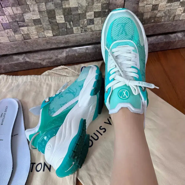 [BUNJANG] Louis Vuitton Run 55 Vert D'Eau Sneakers Size 37 / 루이비통 런 55 버트도오 - 37