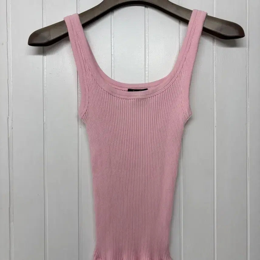 [BUNJANG] Massimo Dutti Pink Ribbed Sleeveless Top XS / 마시모두띠 핑크 골지 민소매 XS(44-마른55)  라