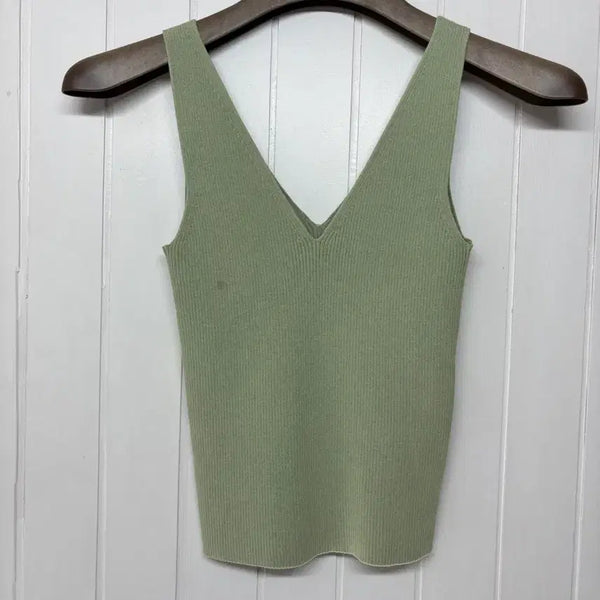 [BUNJANG] And Other Stories V-Neck Knit Sleeveless Top XS / 앤아더스토리즈 브이넥 니트 민소매 XS(44) 라