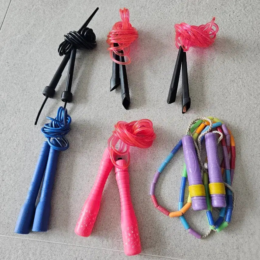 [BUNJANG] Adjustable Jump Rope Set for Kids and Adults / 줄넘기 6개 어린이 성인
