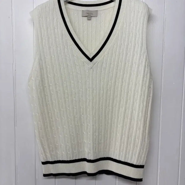 [BUNJANG] CelebShop Cable Knit Vest (Size 77) / 셀럽샵 여름니트 조끼 77  라