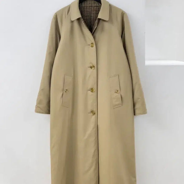 [BUNJANG] Burberry Gunclub Irish Tweed Reversible Coat / 버버리 건클럽 아이리쉬 트위드 리버시블 코트