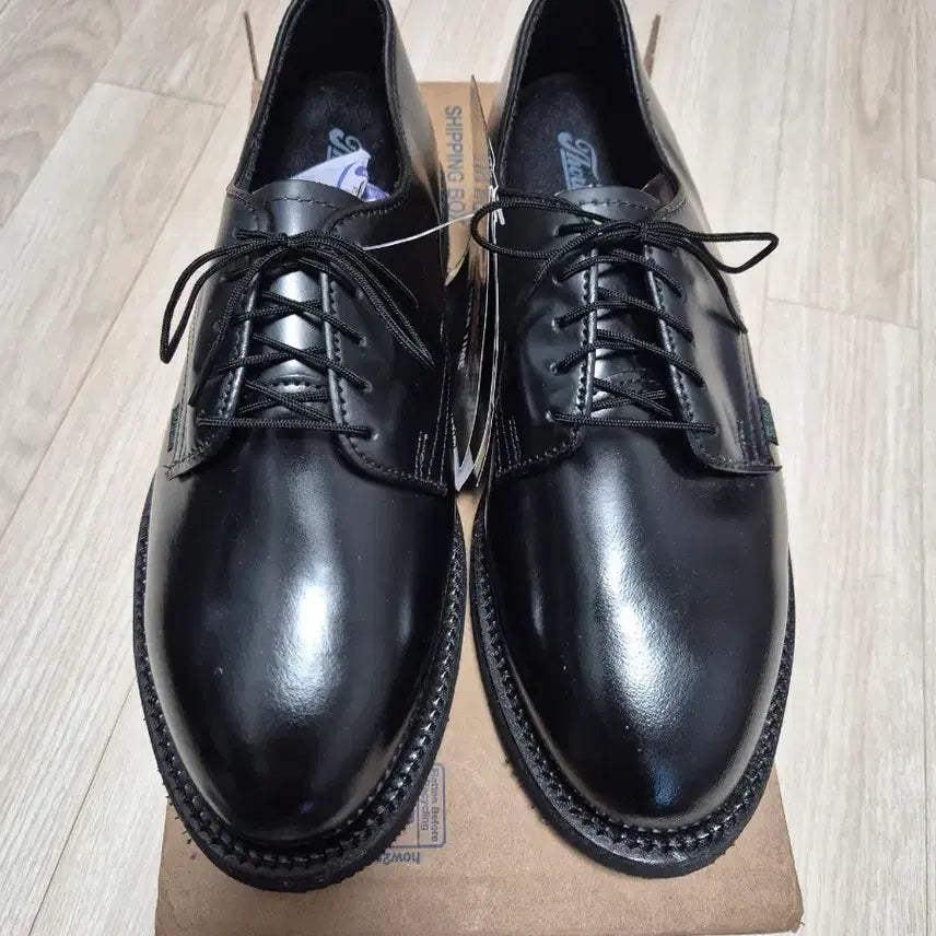 [BUNJANG] Thorogood Black Derby Shoes Postman / (260W)쏘로굿 블랙 더비 슈즈 포스트맨