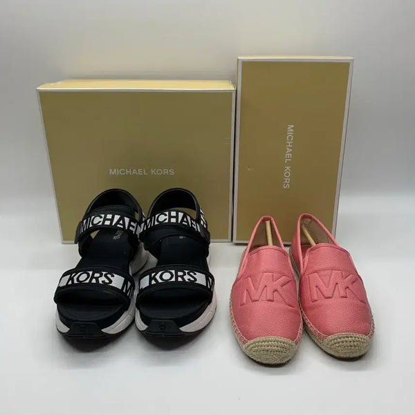 [BUNJANG] Michael Kors Espadrille Slip-On Sandal Set / 267001634 마이클코어스 샌들/에스파듀 슬립온 세트