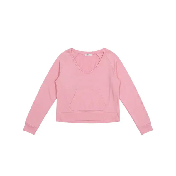 [BUNJANG] ORI Hooded Pink Long Sleeve T-Shirt / 여성F/ ORI 후디드 핑크 긴팔티 35-165