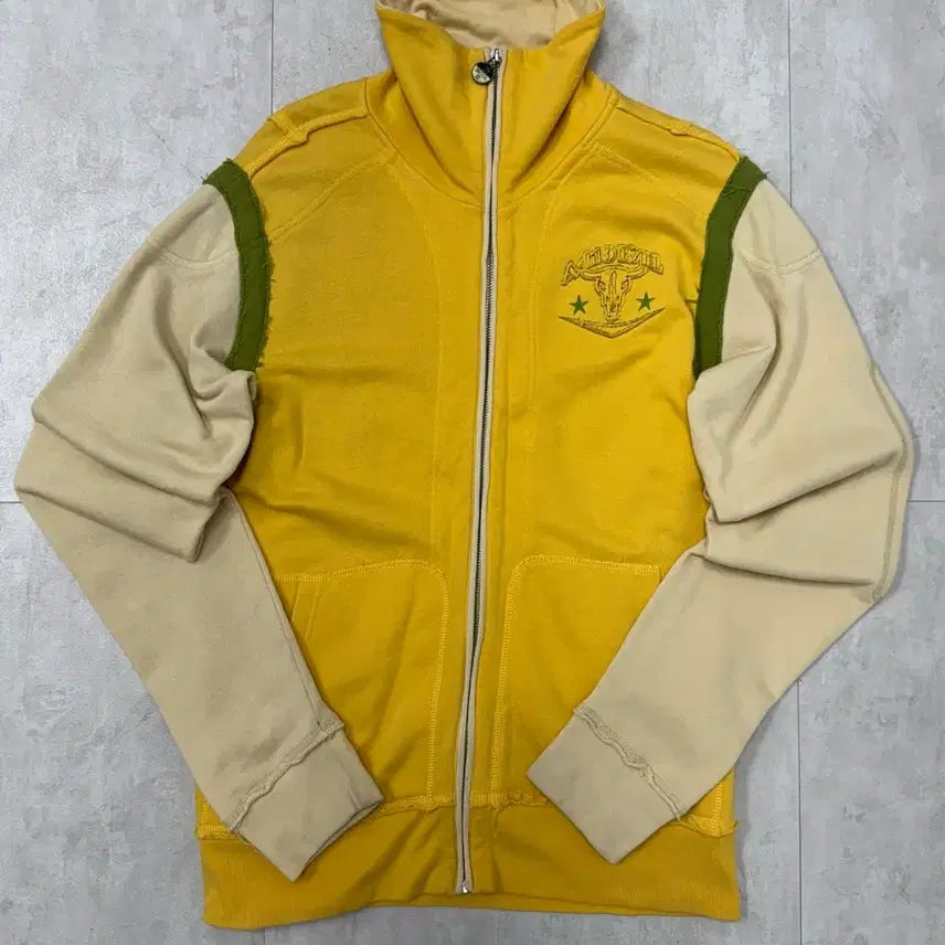 [BUNJANG] 00s Diesel Color Block High Neck Zip-Up Jacket / # 00s DIESEL 디젤 배색 하이넥 집업 자켓