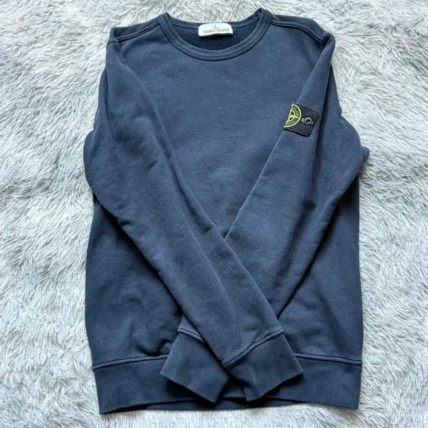 [BUNJANG] Stone Island Navy Sweatshirt / 스톤아일랜드 네이비 맨투맨
