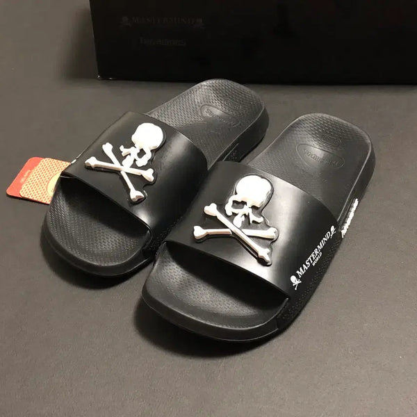 [BUNJANG] Havaianas x Mastermind Slides Black / 하바이아나스 X 마스터마인드 슬라이드 블랙