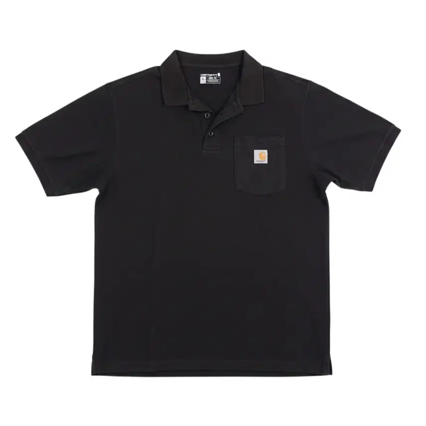 [BUNJANG] Carhartt Men's Collar Neck Short Sleeve T-Shirt BK35-159 / 남성M/ 칼하트 카라넥 반팔티 BK35-159