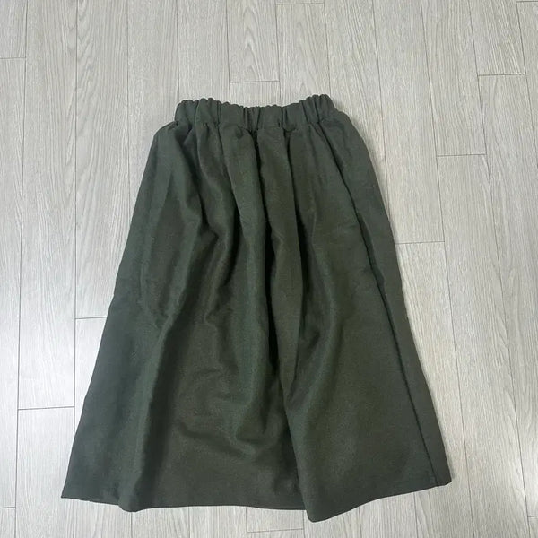 [BUNJANG] Khaki Banding Long Skirt / 밴딩 스커트 카키