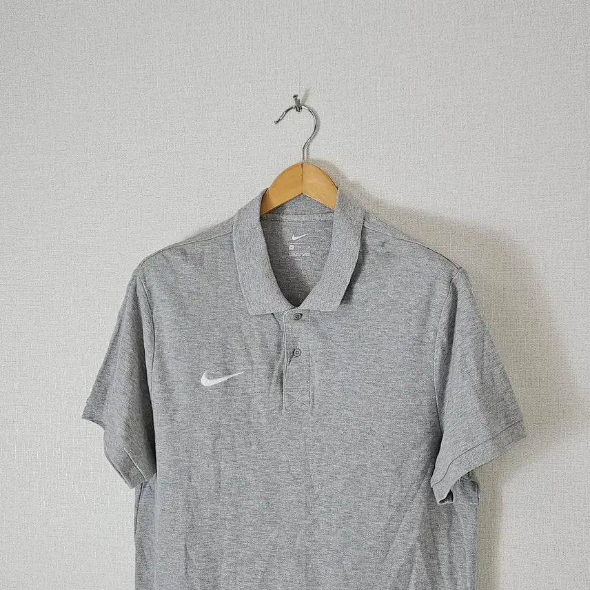 [BUNJANG] Nike NSW Swoosh Polo T-Shirt Grey XL / 나이키 NSW 스우시 폴로 반팔 카라티 피케티 그레이 XL 110